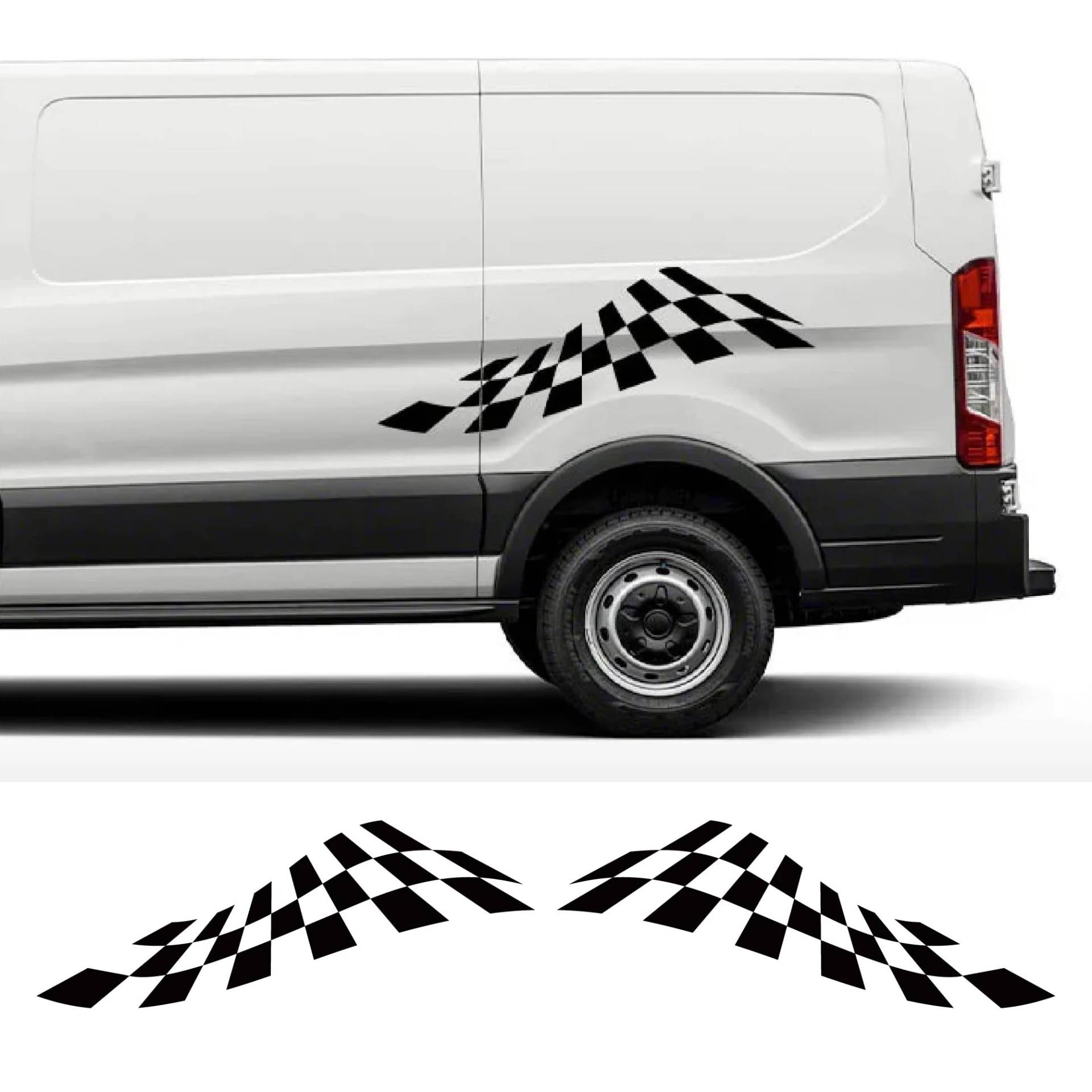 Car Door Side Stickers,for Camper Van Motorhome RV Graphics Racing Sport Vinyl Decor Decal Decoration Auto Tuning Accessories von WJSXEQF