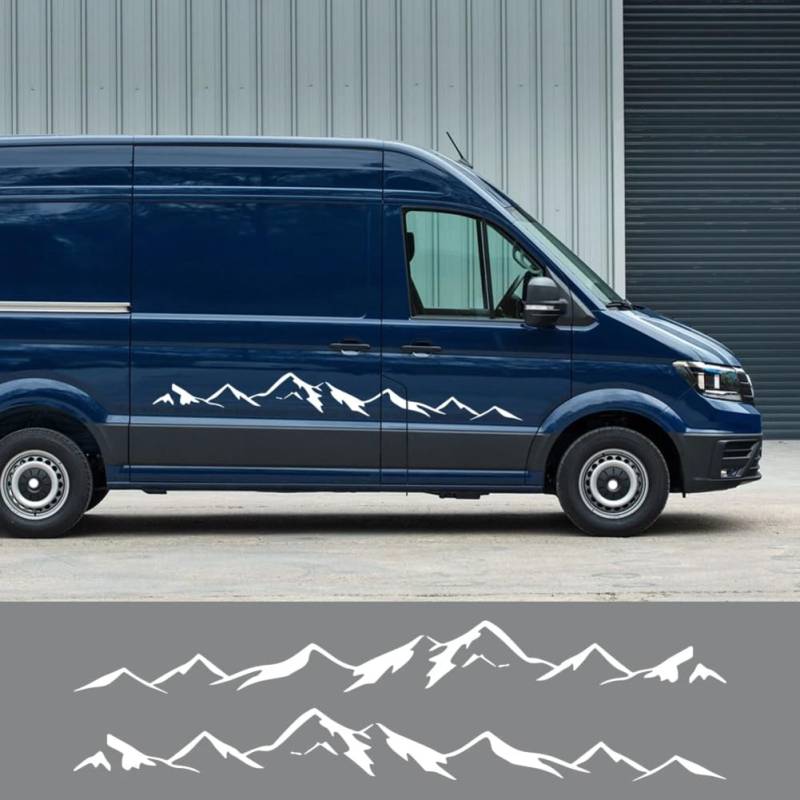 DIY Mountain Styling Autoaufkleber, Für VW, Für Ford Transit, Für Peugeot, Für Renault, Für Trafic Camper Van Vinyl Aufkleber von WJSXEQF