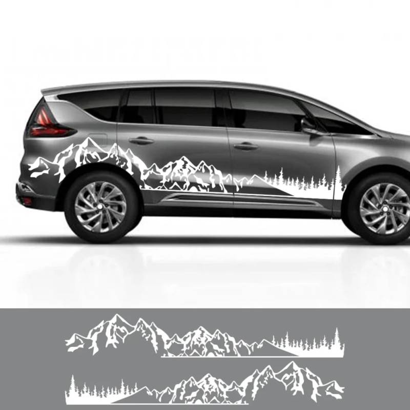 Mountain Styling Autoaufkleber, Für Renault Espace 3 4 Camper Van Dekor Wohnmobil Grafik Kit Vinyl Aufkleber Auto Tuning Zubehör von WJSXEQF