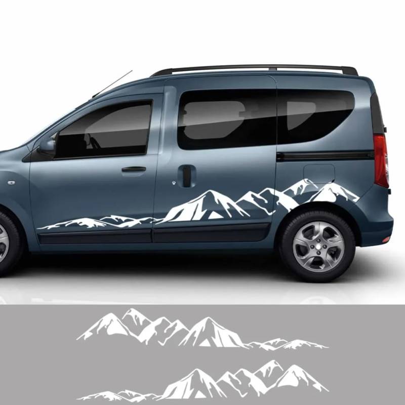 Van-Aufkleber, für Renault Dacia, für Dokker Camper, Auto-DIY-Seitentürstreifen, Grafiken, Vinyl-Dekor-Aufkleber, Auto-Tuning-Zubehör von WJSXEQF