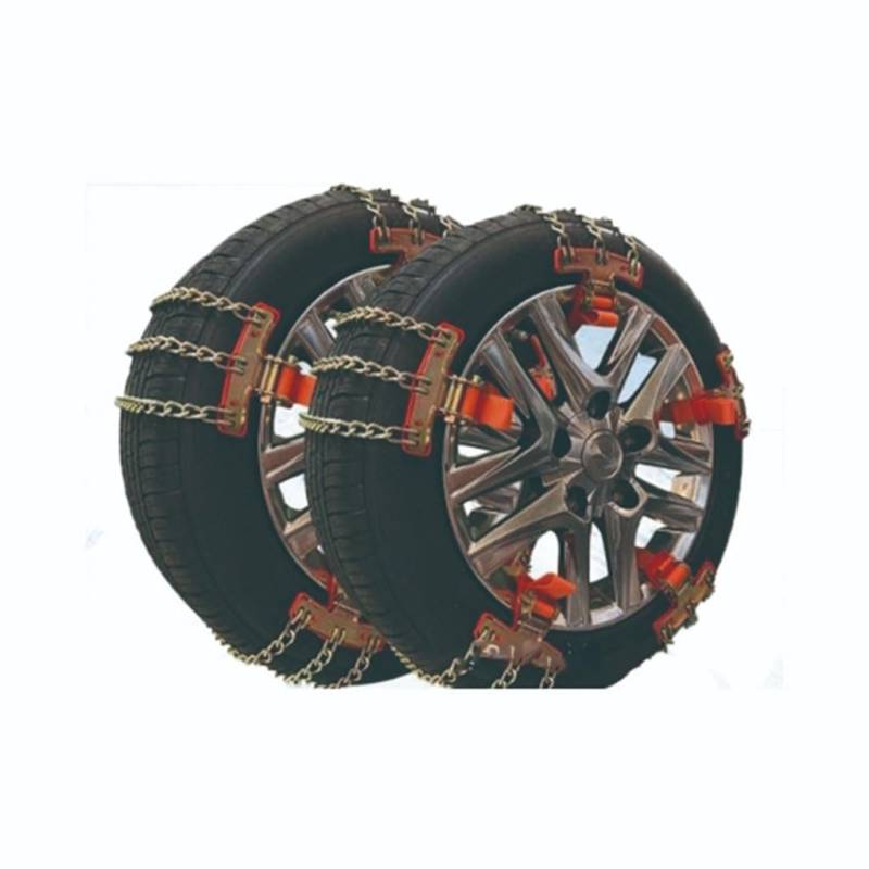 AutosRad Reifenkette für AAA,Winter Schneeketten Reifen Traktionshilfe Auto Zubehör,A-8 strip Manganese steel tire width 165mm-195mm von WJWMAOXJ