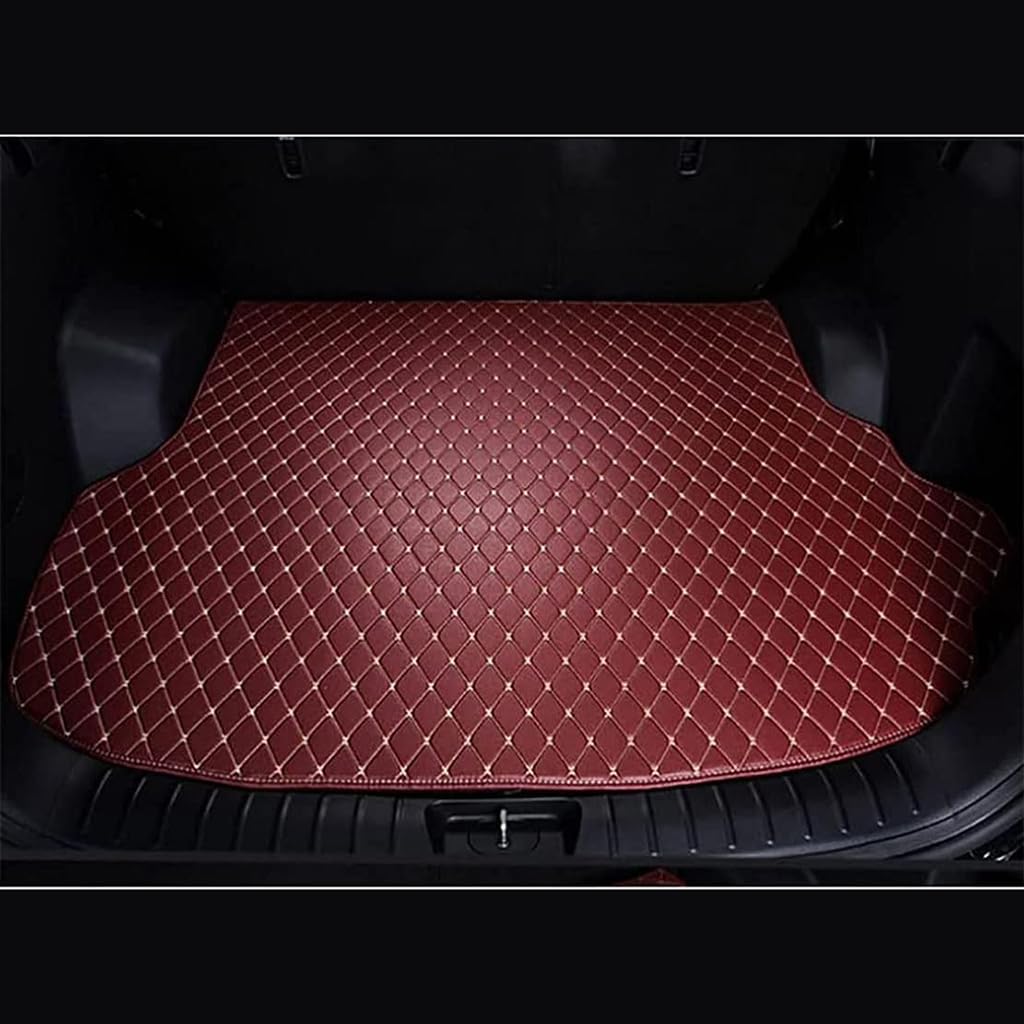 Auto Leder Kofferraummatten für Lexus RX 2003-2009, Kofferraum schutzmatte Kofferraumwanne chutzmatte Kratzfeste ZubehöR,WineRed von WJWZZGYL