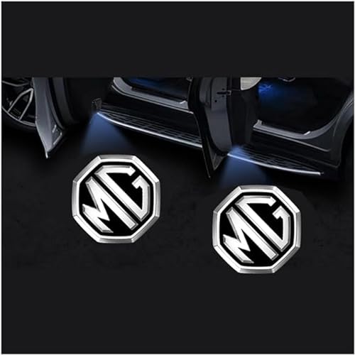 2 Stück WillkommensLicht Auto Türbeleuchtung Logo für MG ZS 2017-2024, HD Autotür Lichter Logo Projektor Auto Beleuchtung Zubehör,2pcs von WJYZDHBC