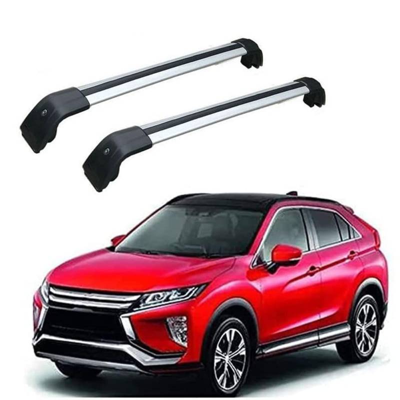 für Mitsubishi Eclipse Cross 2018-2021 DachträGer RelingträGer,Dachgepäckträger Alu Dachgepäckablage,SilverBlack von WJZXWJZC