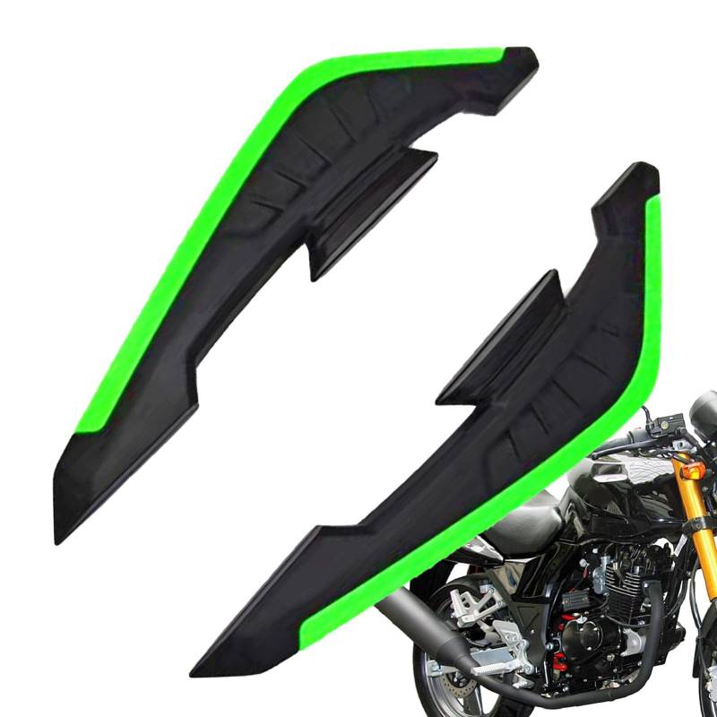 WJnflQN Motorrad-Spoiler, Spoilerflügel für Motorräder | Luftabweiser für Motorradverkleidungen | Motorrad-Seitenspoiler, dynamische Flügelmotor-Frontverkleidung, aerodynamische Winglets von WJnflQN