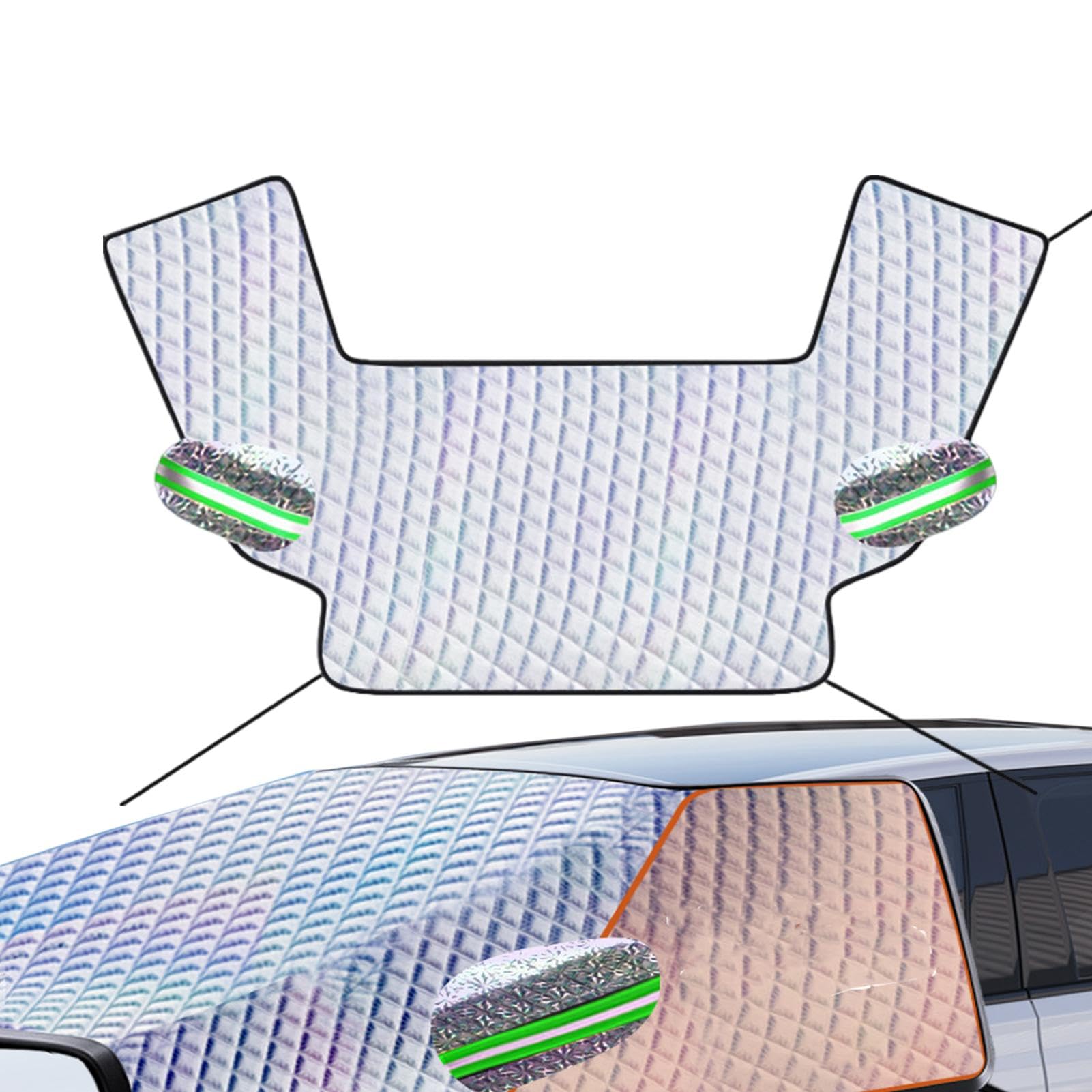 WJnflQN Sonnenschutz für die Windschutzscheibe, Sonnenschutz für die Windschutzscheibe,Auto-Sonnenschutz gegen UV-Strahlen - Auto-Windschutzscheiben-Sonnen-UV-Schutzabdeckung schützt und kühlt den von WJnflQN