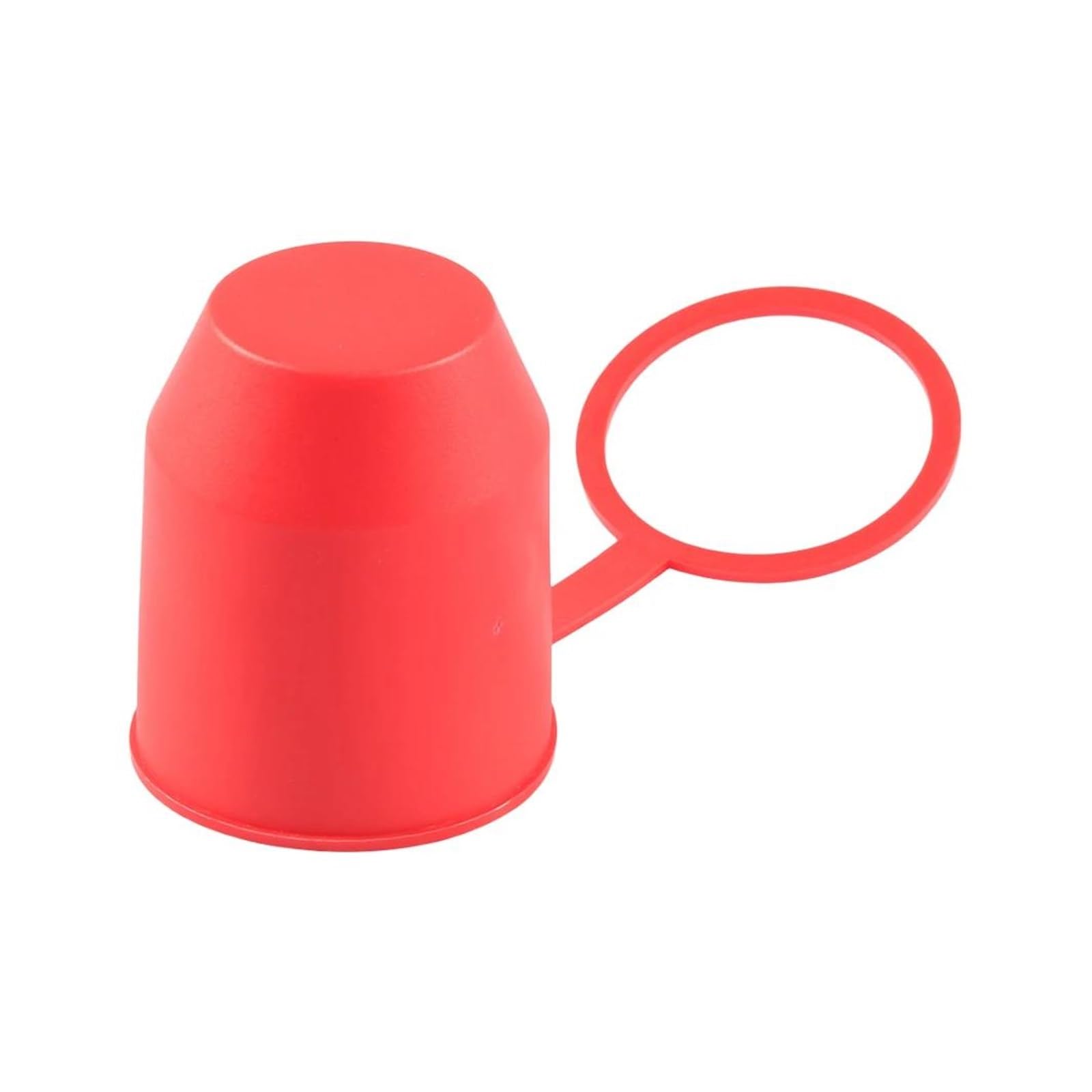 Abdeckung Für Anhängerkupplung Staubdichte Kugelschutzkappe Mit Sicherungsring Schutz Für Wohnwagenanhänger Wasserdicht Auto-Ösenhaken(Rot) von WKXTECZT