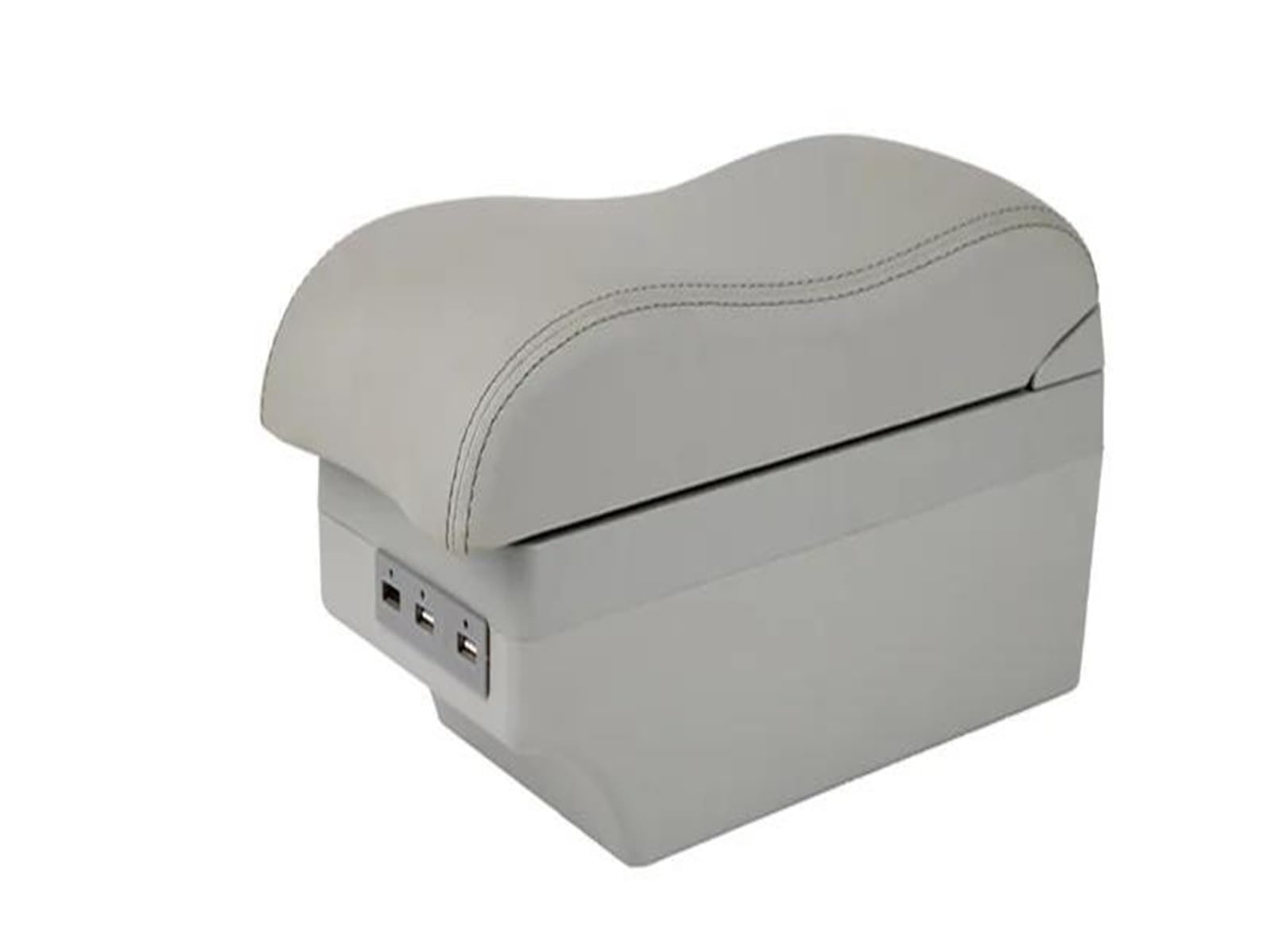 Aufbewahrungsbox Armlehnen Für Seat Für Leon 1M Armlehnenbox Autoarmlehnenbox Zentrale Aufbewahrungsbox Nachrüsten Mit USB Ladefunktion Autozubehör Aufbewahrungsbox die Mittelkonsole(C2 grau 7USB) von WKXTECZT