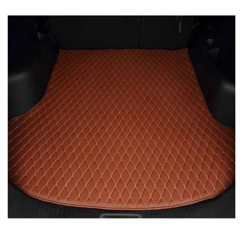 Auto-Fußmatten Auto Trunk Matte Für Volvo V90 Station Wagon 2017 2018 2019 2020 2021 Cargo Liner Teppich Innenzubehör Abdeckung(BRAUN) von WKXTECZT