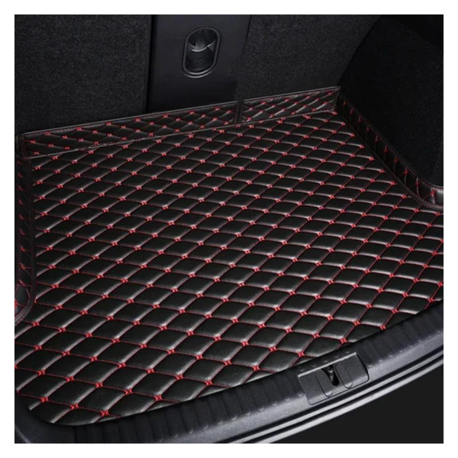 Auto-Fußmatten Autozubehör High Side 1 Stück Für MG Für Marvel R Kofferraummatte Innenausstattung(Schwarz ROT) von WKXTECZT