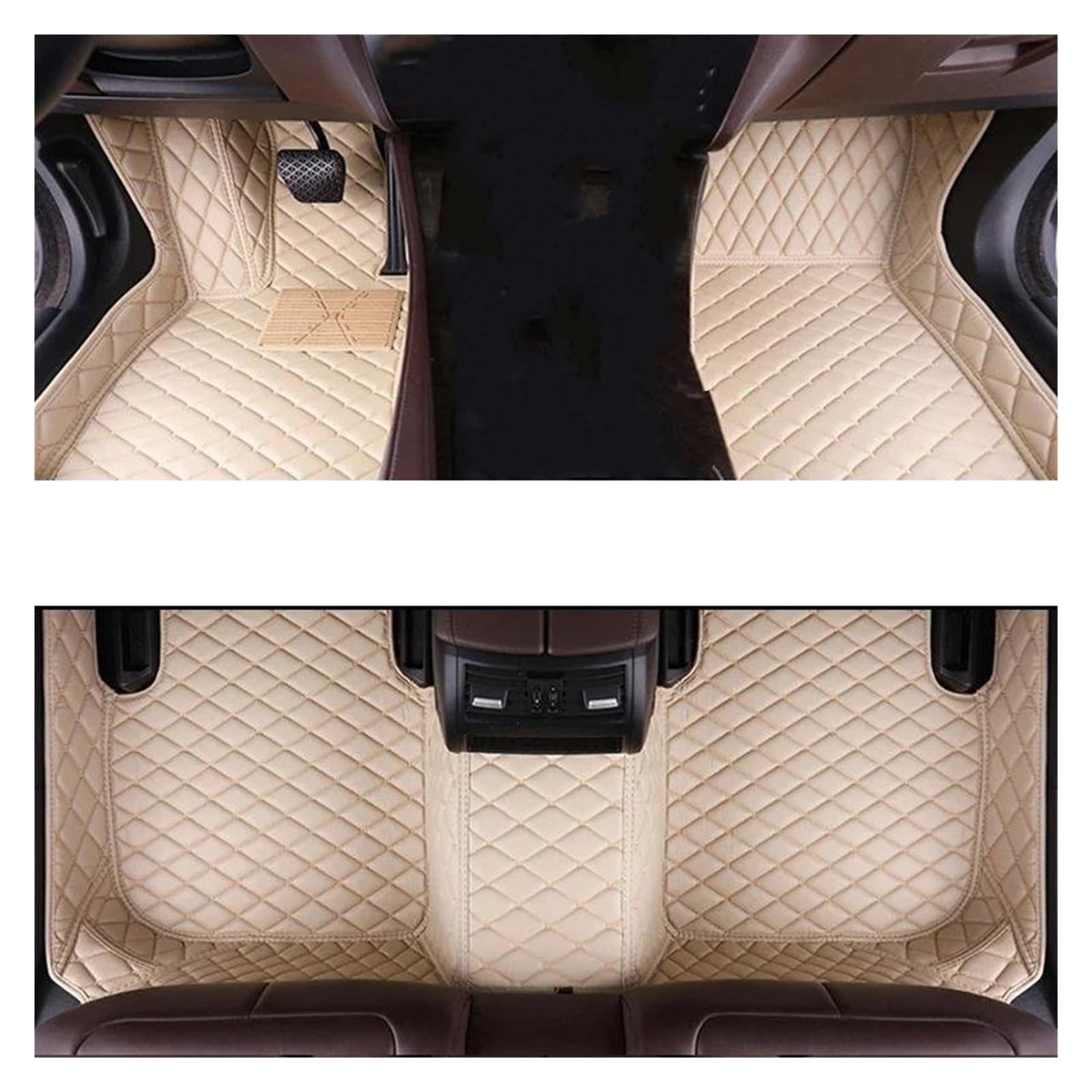 Auto-Fußmatten Für Dokker 2015 2016 2017 2018-2019 Autozubehör 1 Set Autofußmatten(BEIGE,Rechtslenker) von WKXTECZT