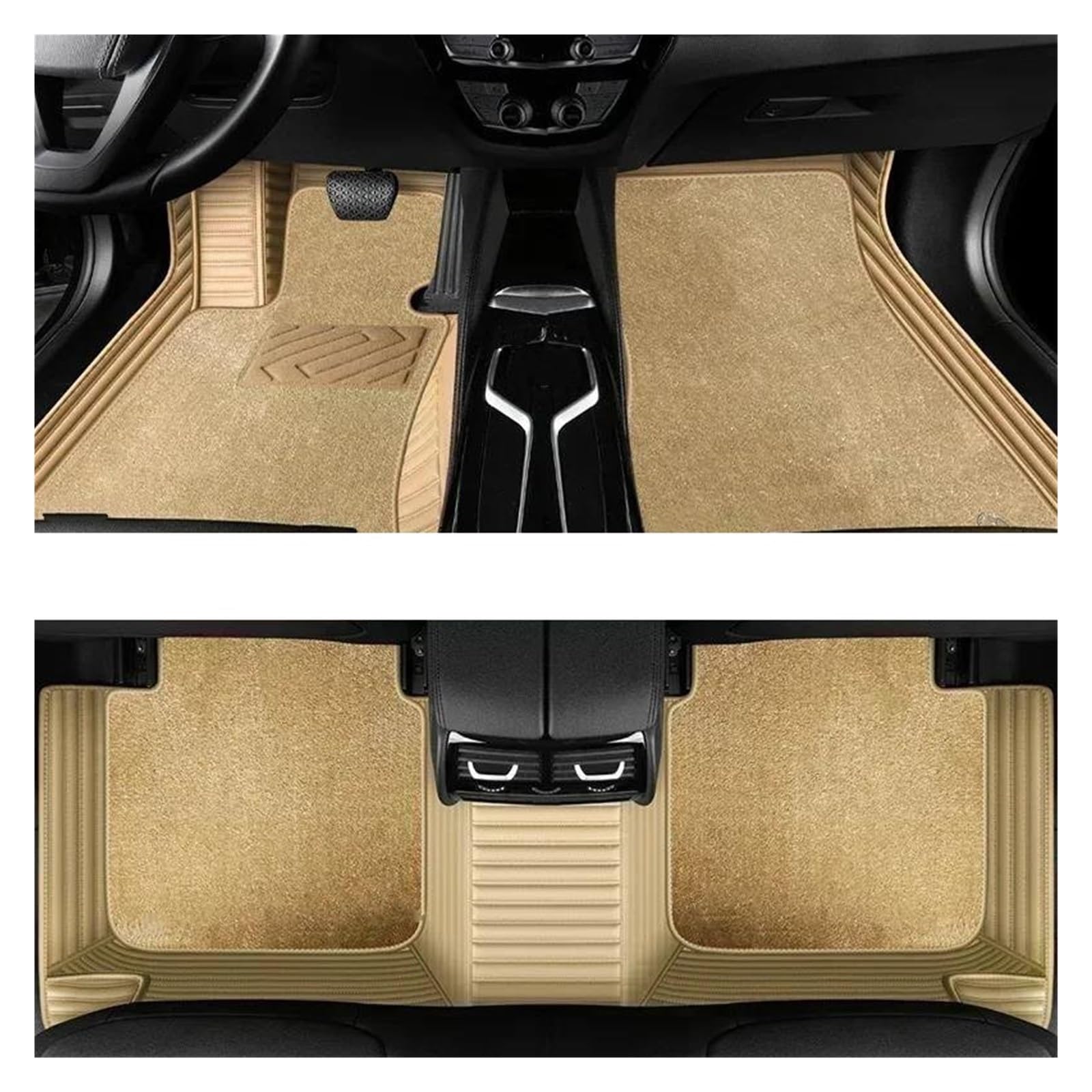 Auto-Fußmatten Für Kodiaq 7 Seat 2016 2017 2018 2019 2020 2021 2022-2023 Zubehör Auto Kofferraummatten Laderaumwanne Autoinnenraum(BEIGE) von WKXTECZT