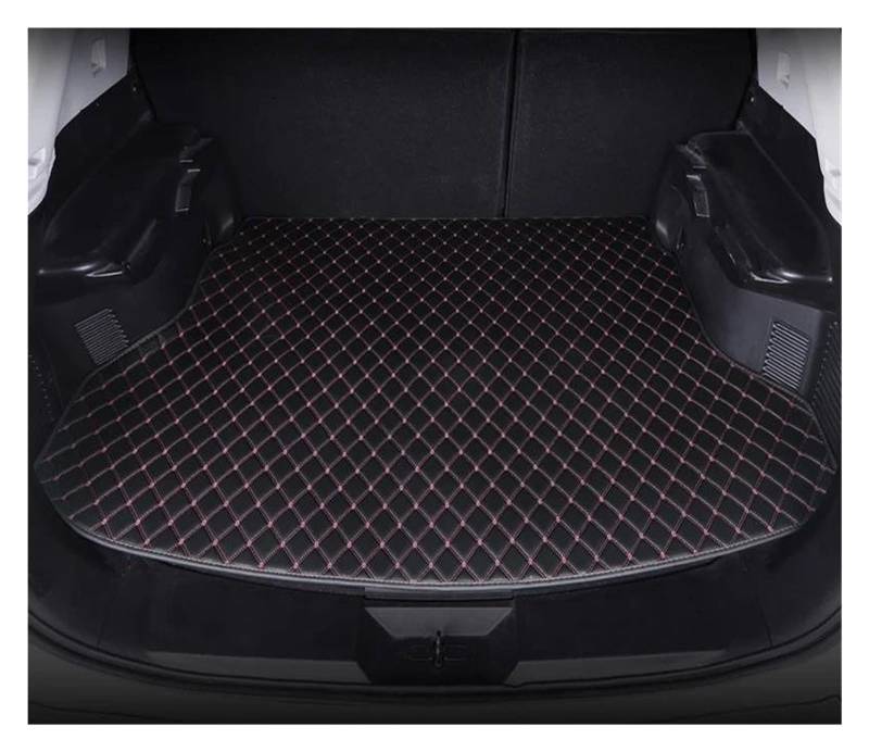 Auto-Fußmatten Teppich Alle Modelle Für Citroen DS3 Fließheck 2009 2010 2011 2012 2013 2014-2016 Kofferraummatten Innendetails Autozubehör(Schwarzrosa) von WKXTECZT