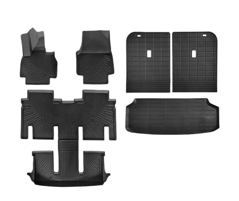 Auto-Fußmatten Zubehör Kofferraummatte Gepäckmatte Bodenmatte Linkslenker Für KIA EV9 2023 2024 6 Sitze Ersatz von WKXTECZT