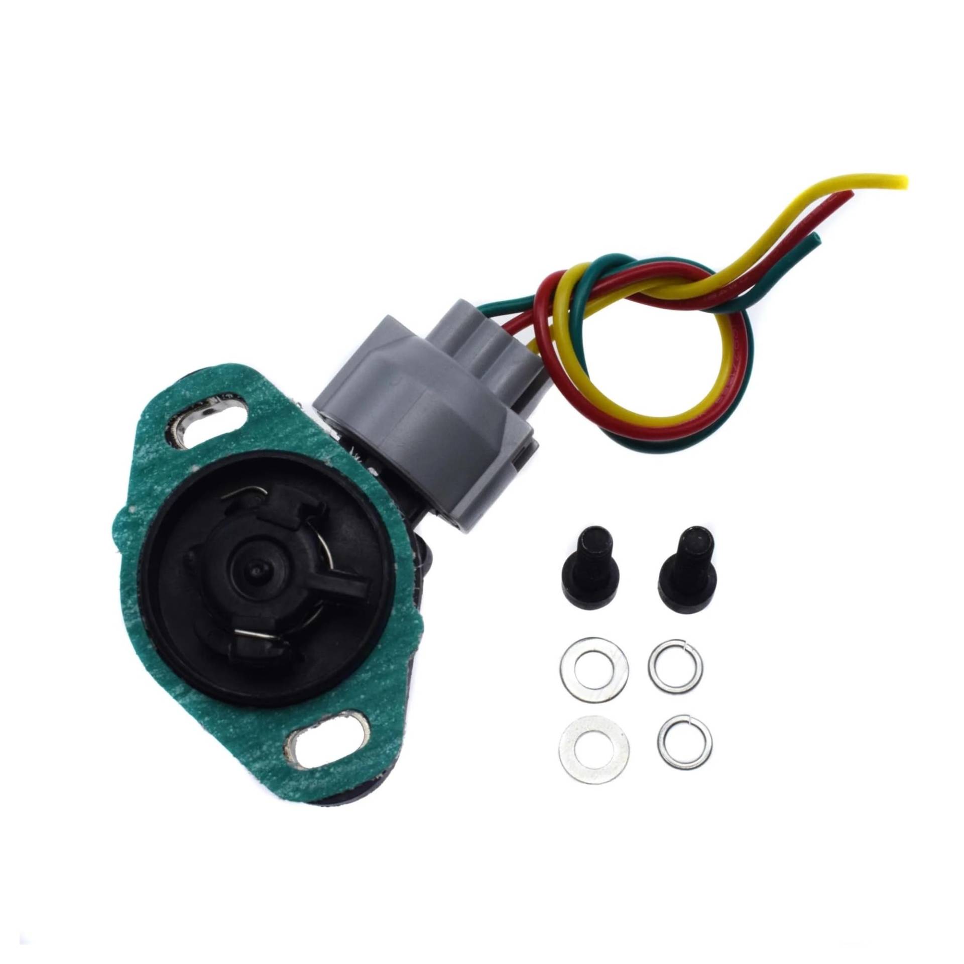 Drosselklappensensor 16400-P06-A11 Für Acura Für Integra Für Accord Für Civic 1996-2000 Drosselklappenstellungssensor Und Kabelstecker Drosselklappengehäuse(Sensor-Kit) von WKXTECZT