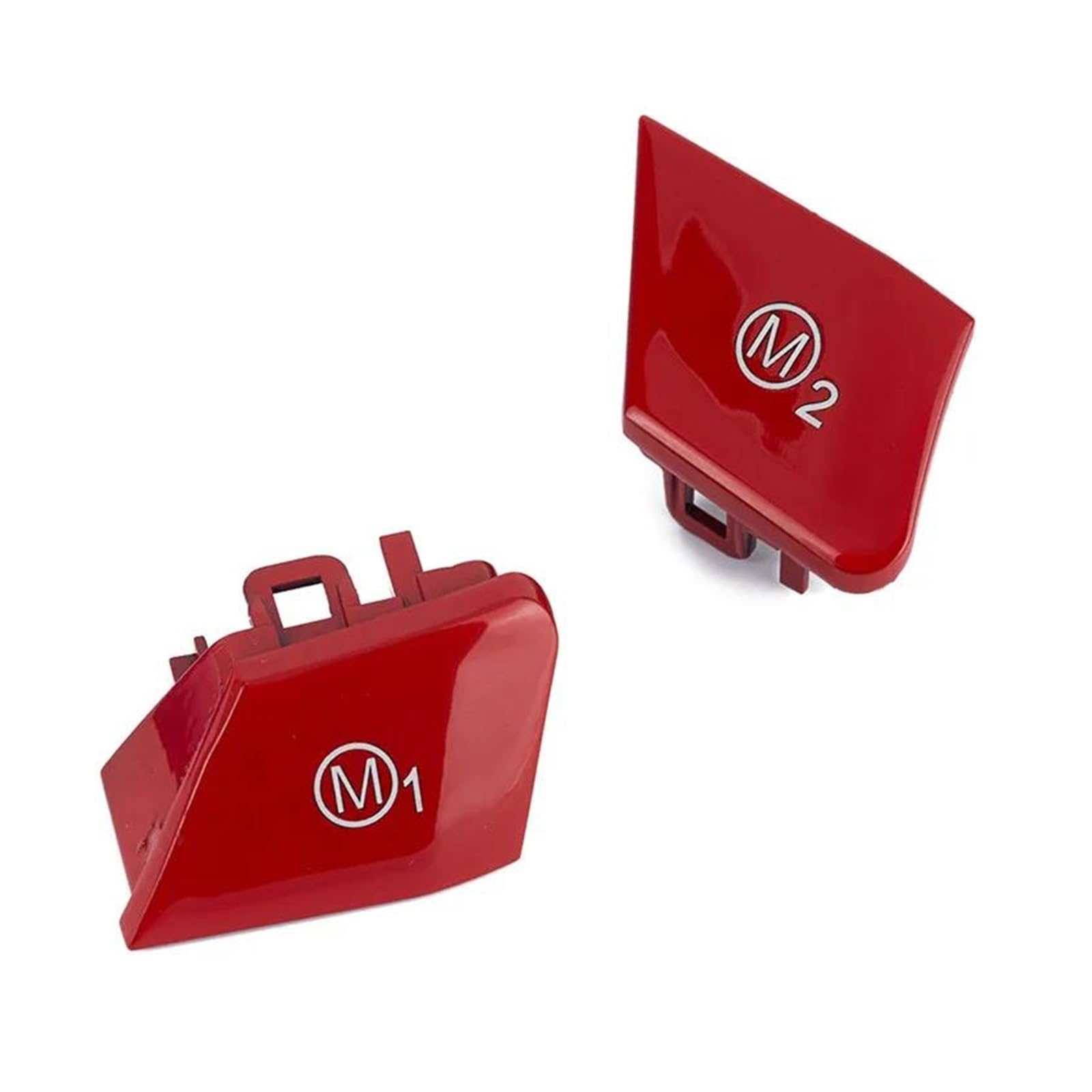 Steuerschalter Winkelsensor Für B&MW F20 F22 F30 F32 F36 F10 F12 F15 F16 2015-2019 Lenkrad M1 M2 Schalter Ersatzknopfabdeckung Paddle Shift Booster Knopf(Rot) von WKXTECZT