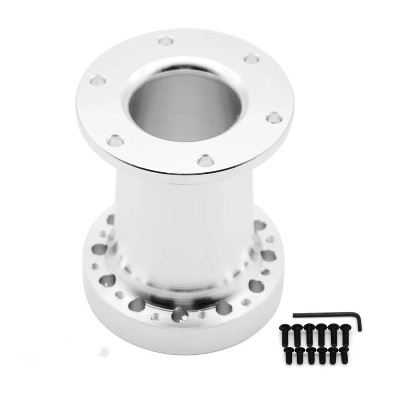 Steuerschalter Winkelsensor Universal 101MM Lenkradnaben Abstandshalter Lenkradnaben Adaptersatz Abstandshalter Autozubehör Paddle Shift Booster Knopf(Silber) von WKXTECZT