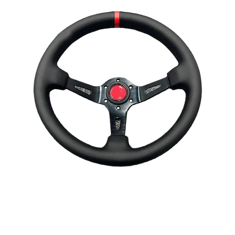 Steuerschalter Winkelsensor Universalversion Modifizierung Rennsport Lenkrad Groß Konkav Tief Konkav Autozubehör Paddle Shift Booster Knopf(Rot) von WKXTECZT