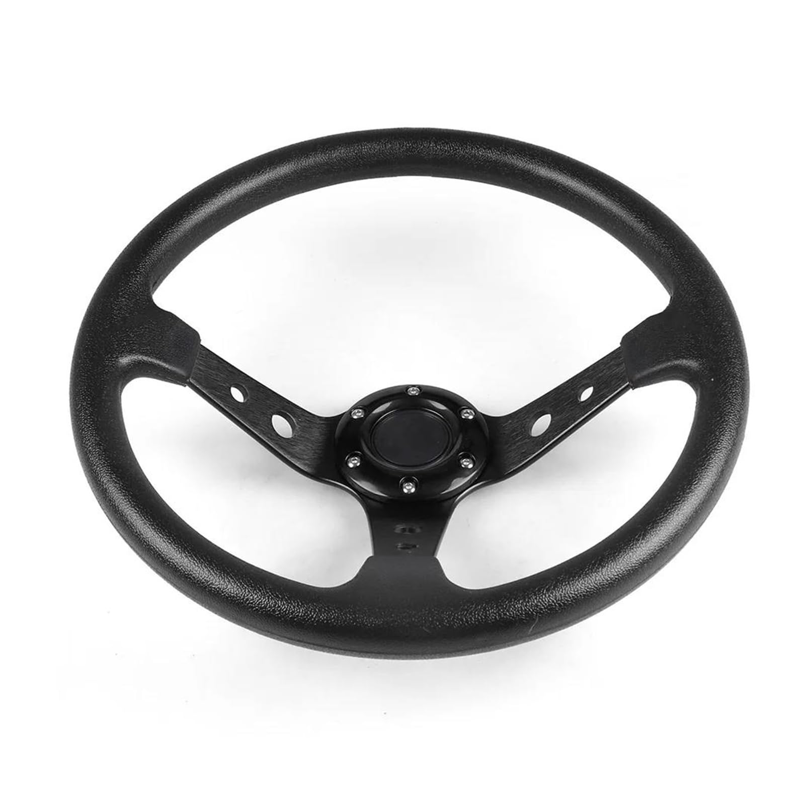 Steuerschalter Winkelsensor Universelles 14 Zoll 350 Mm Lenkrad Für Autorennen Sport Drift Lenkräder Paddle Shift Booster Knopf(Schwarz) von WKXTECZT