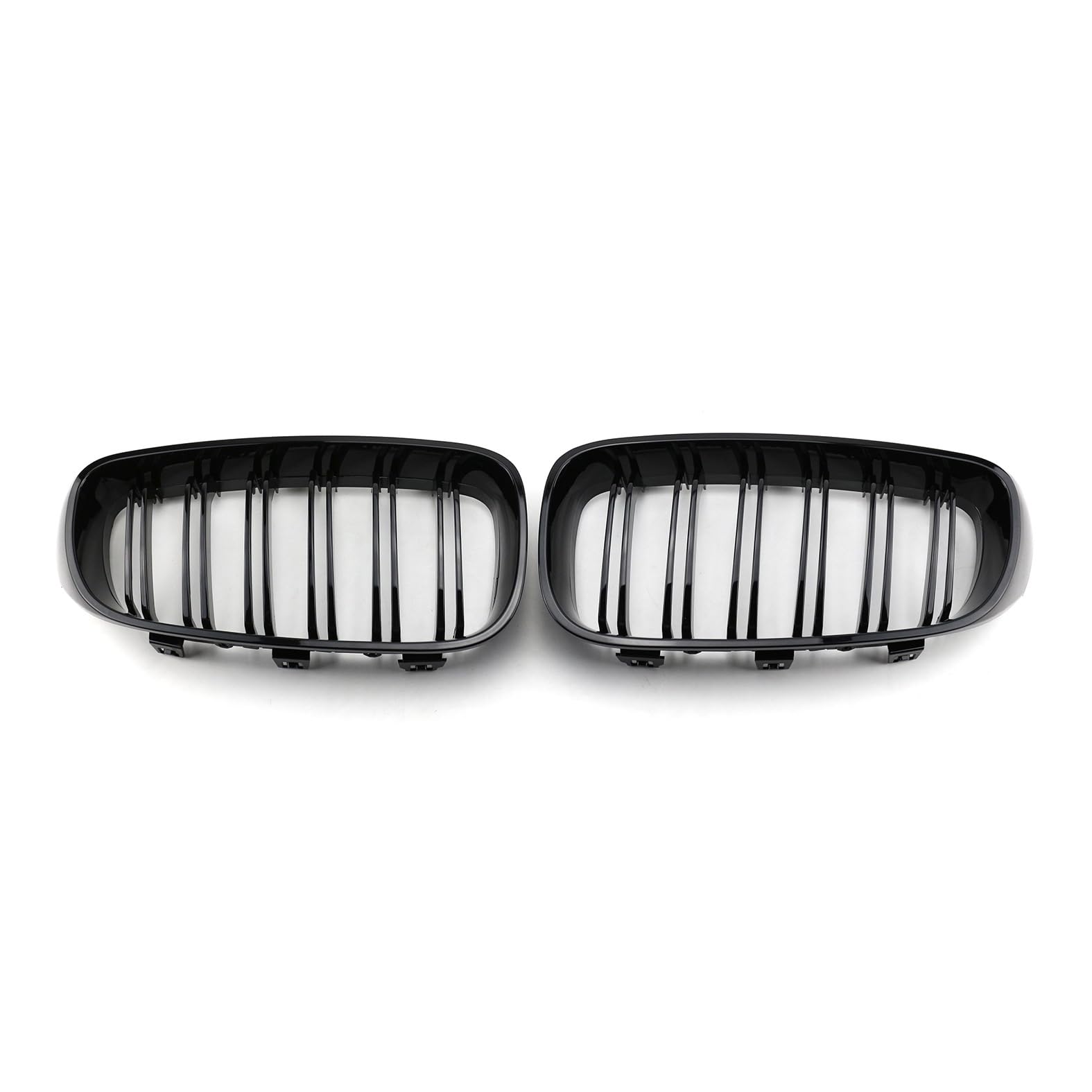 Kühlergrille Passend für BMW 3 Series GT F34 2012-2020, Front Nieren Kühlergrill Gitter Schwarz Glanz Kühler Front Doppel Rippen Grill Links Rechts von WLFgxr