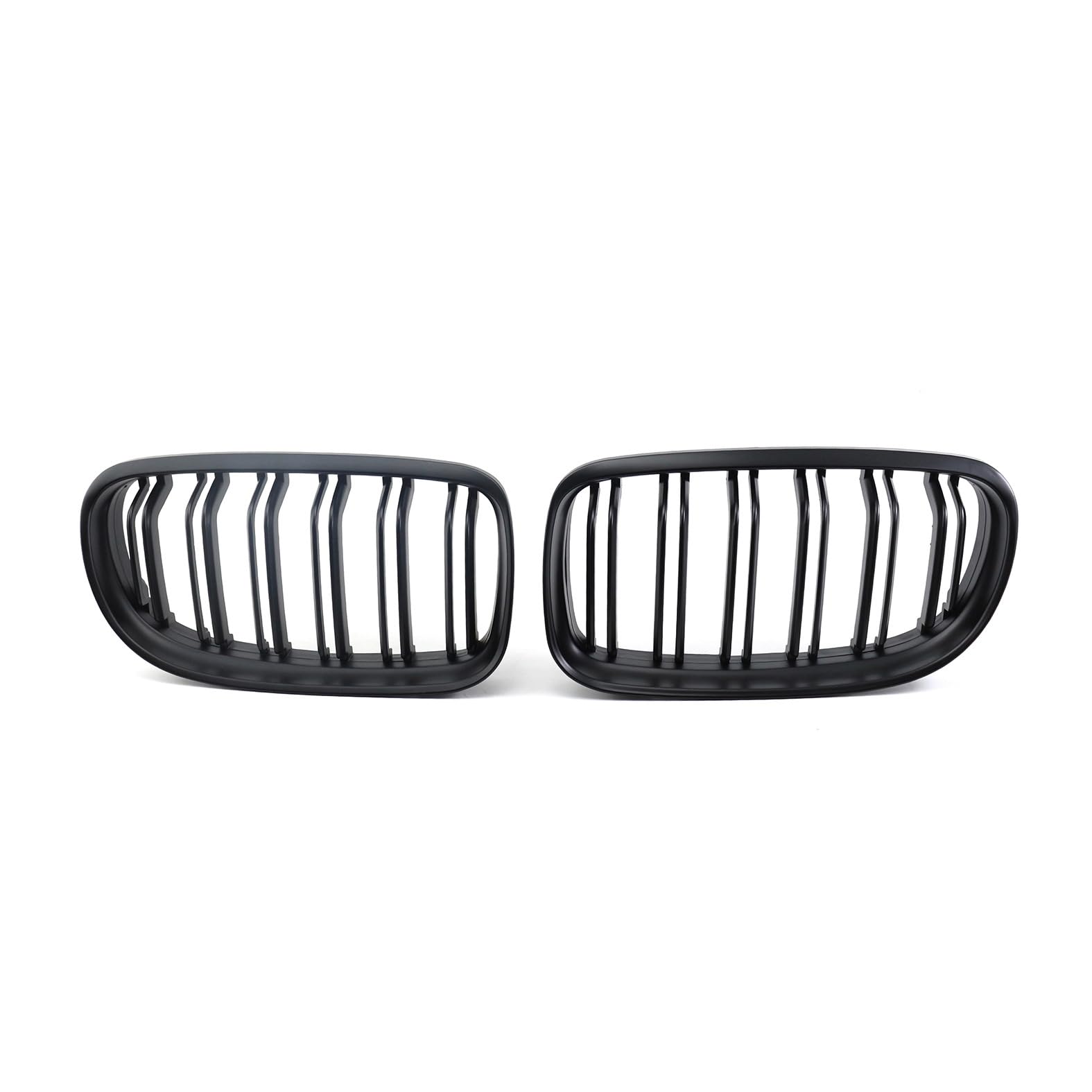 Kühlergrille Passend für BMW Old 3 Series E90 Late 2008-2011, Front Nieren Kühlergrill Gitter Schwarz Glanz Kühler Front Doppel Rippen Grill Links Rechts von WLFgxr