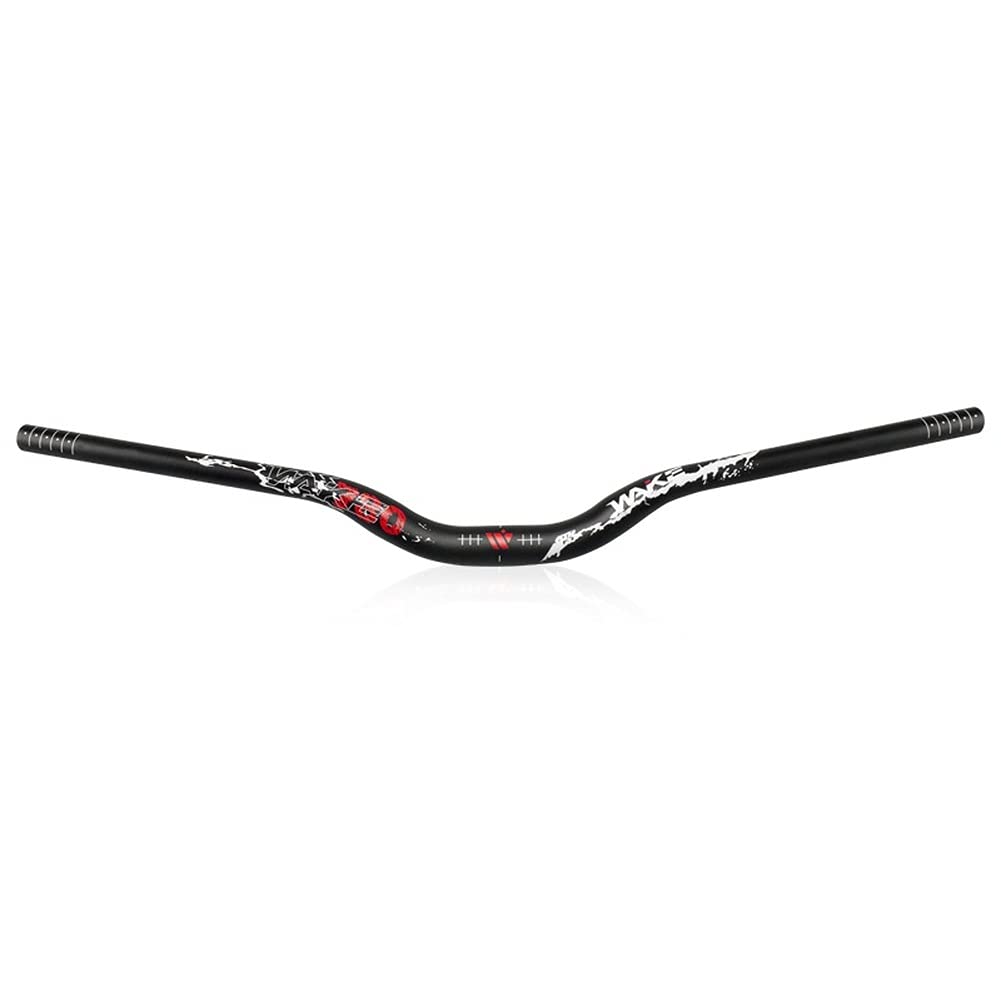 31,8 mm Superleichter Mountainbike-Lenker, 780 mm Aluminiumlegierung MTB DH XC Fahrradlenker Riser Bar (Rot Großer Winkel) von WLKY