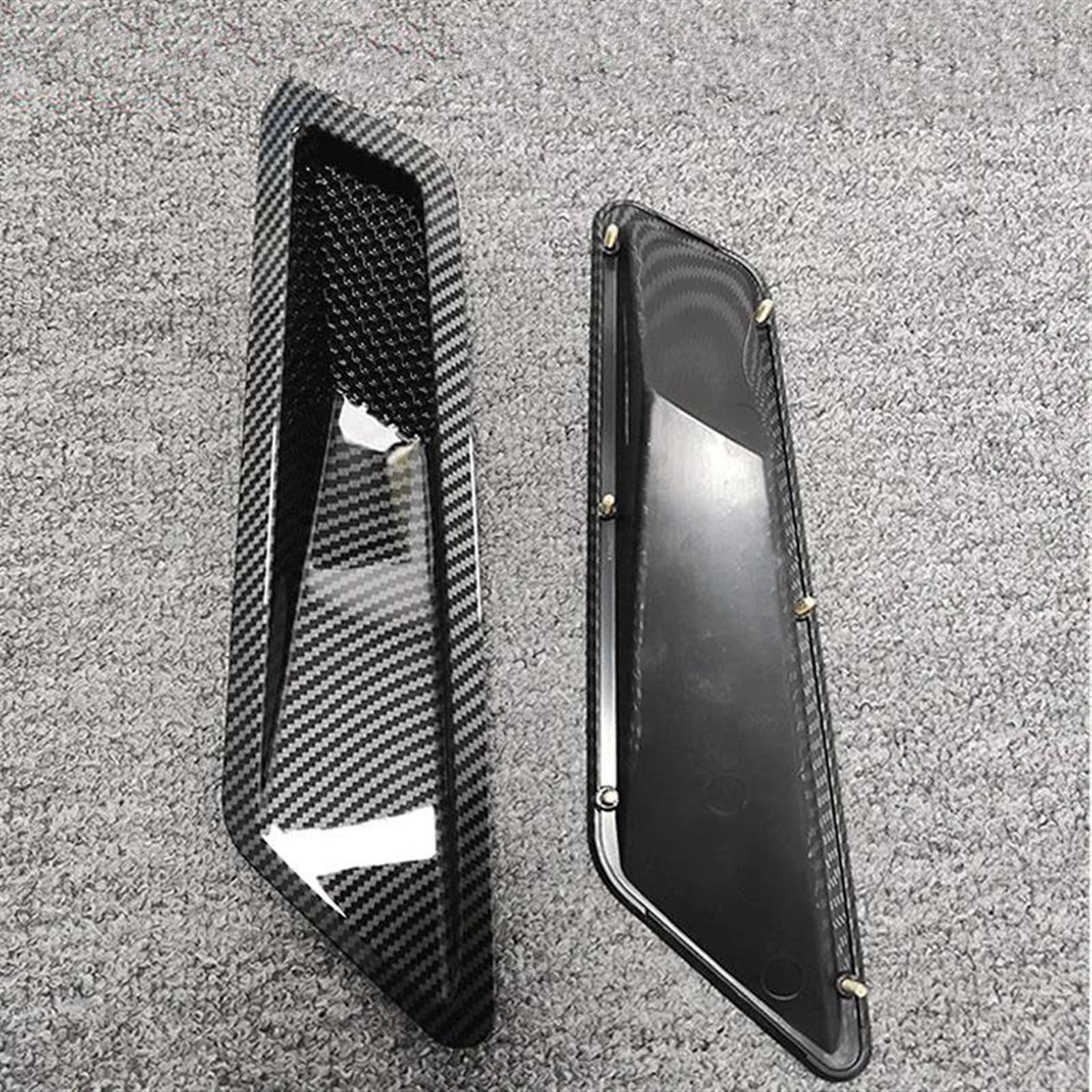 Auto Hauben Modifikations Entlüftung für Mercedes Benz W204 C63 W205 W207 W212 W213 AMG,Auto Motorhaube Entlüftungslamellen Air Scoop Bonnet Vent Cover,A-Carbon Fiber Look von WLLLLa