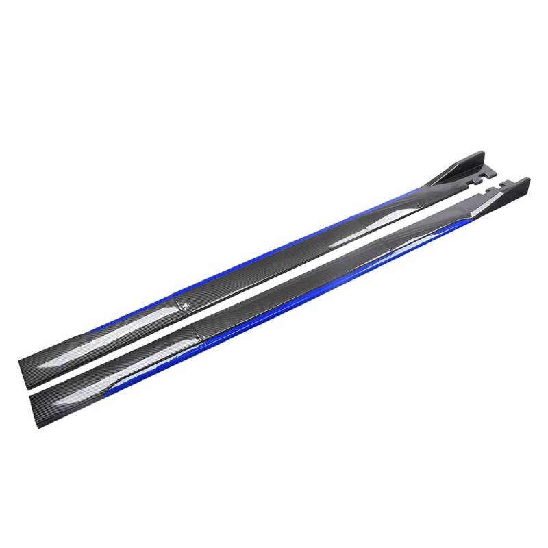 Car Seitenschweller für BMW X1 U11 2020-2023,Autos Seitenschweller Rocker Splitter Side Winglet Wing Diffusor Karosserie-Kit,H-Carbon Fiber Blue von WLLLLa