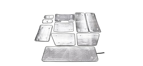 Für Land Rover Defender 110 130 2004-2022 Auto Front Windschutzscheibe Abdeckung Vollverglasung Sonnenschutz Sonnenschirm Autozubehör(For 2004-2018) von WLLYGDY