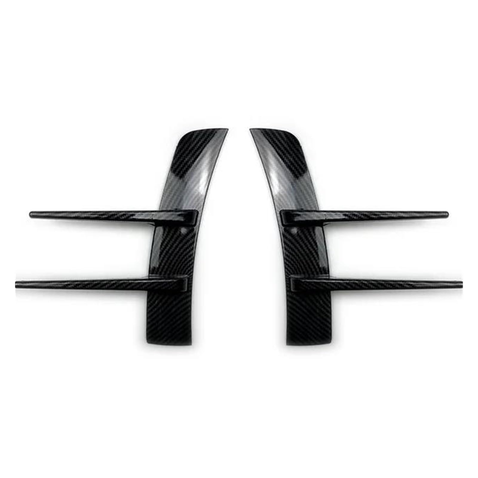 Auto Spoilerflügel Für A-Klasse A180 A220 A200 Auto-Styling Frontstoßstangenlippe Air Vent Trim Spoiler Canards Splitter Zubehör 2St Auto Heckspoiler Flügel(Black) von WLNWERDPKK