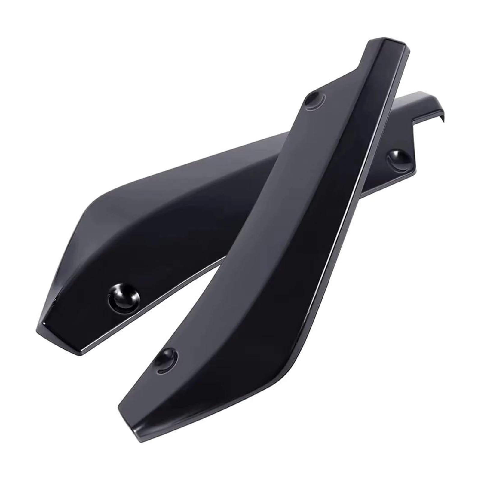 Auto Spoilerflügel Für A4 B8 Diffusor Splitter Auto Vorne Hinten Stoßstange Streifen Lip Spoiler Scratch Protector Seite Rock Universal Auto Heckspoiler Flügel(Glossy Black) von WLNWERDPKK