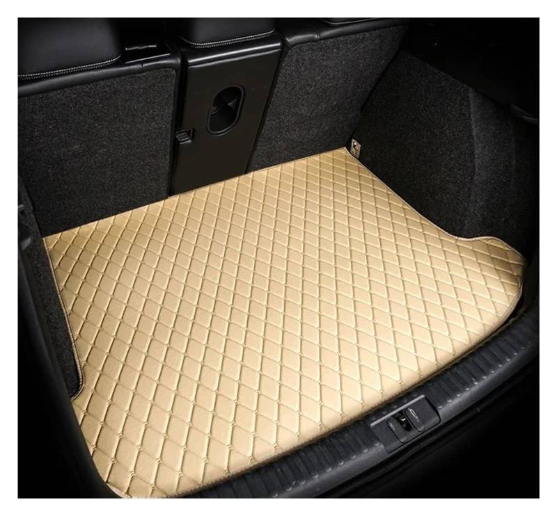 Kofferaum Kratzfest ZubehöR Für Lexus Für NX 350h NX350h 2022 2023 2024 2025 Spezielle Auto Stamm Matten Boot Teppiche Cargo-Liner Abdeckung Matten Cargo Teppich(BEIGE SIGIE) von WLNWERDPKK