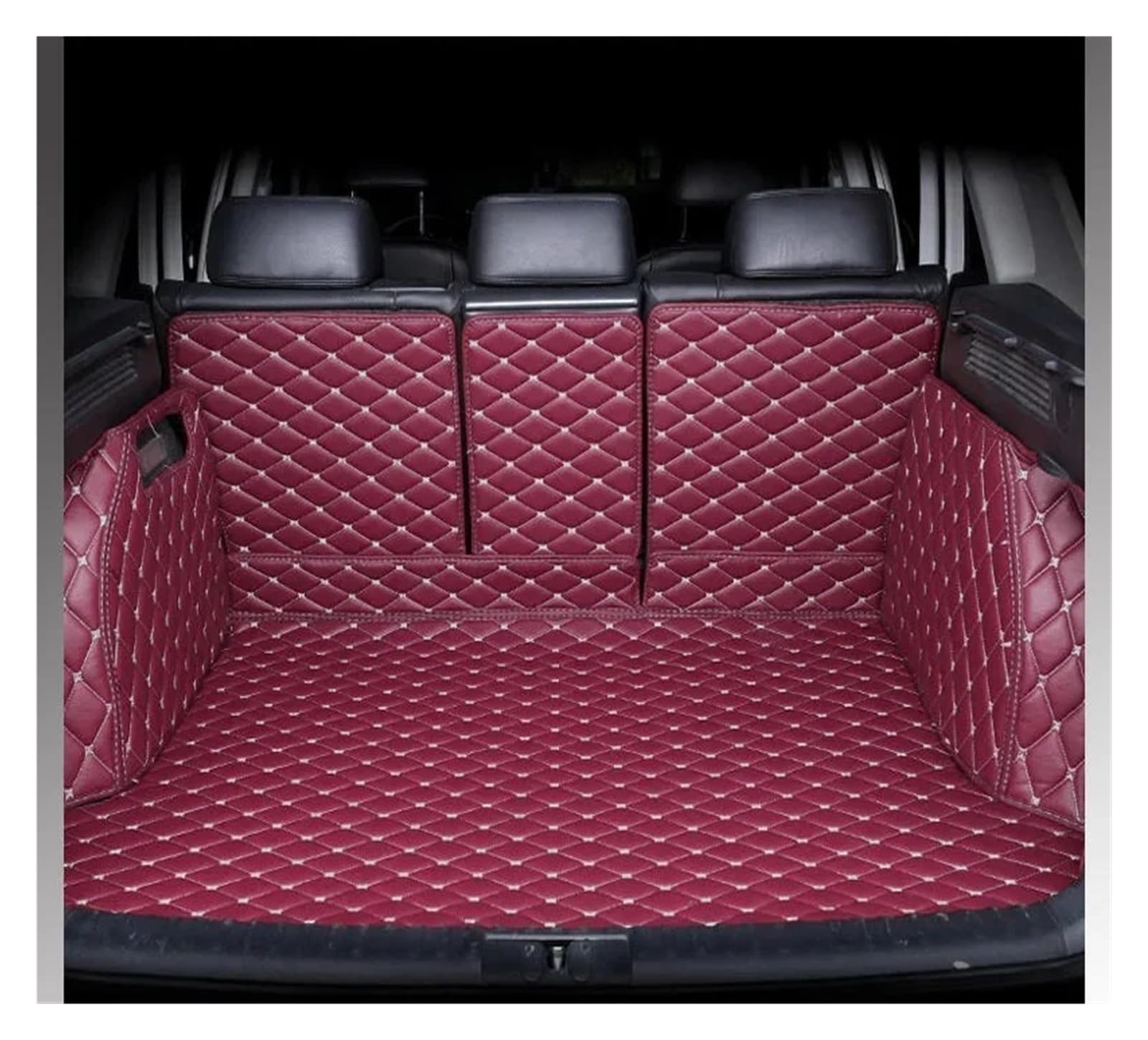 Kofferaum Kratzfest ZubehöR Für Lexus Für NX 350h NX350h 2022 2023 2024 2025 Spezielle Auto Stamm Matten Boot Teppiche Cargo-Liner Abdeckung Matten Cargo Teppich(Wine RED) von WLNWERDPKK