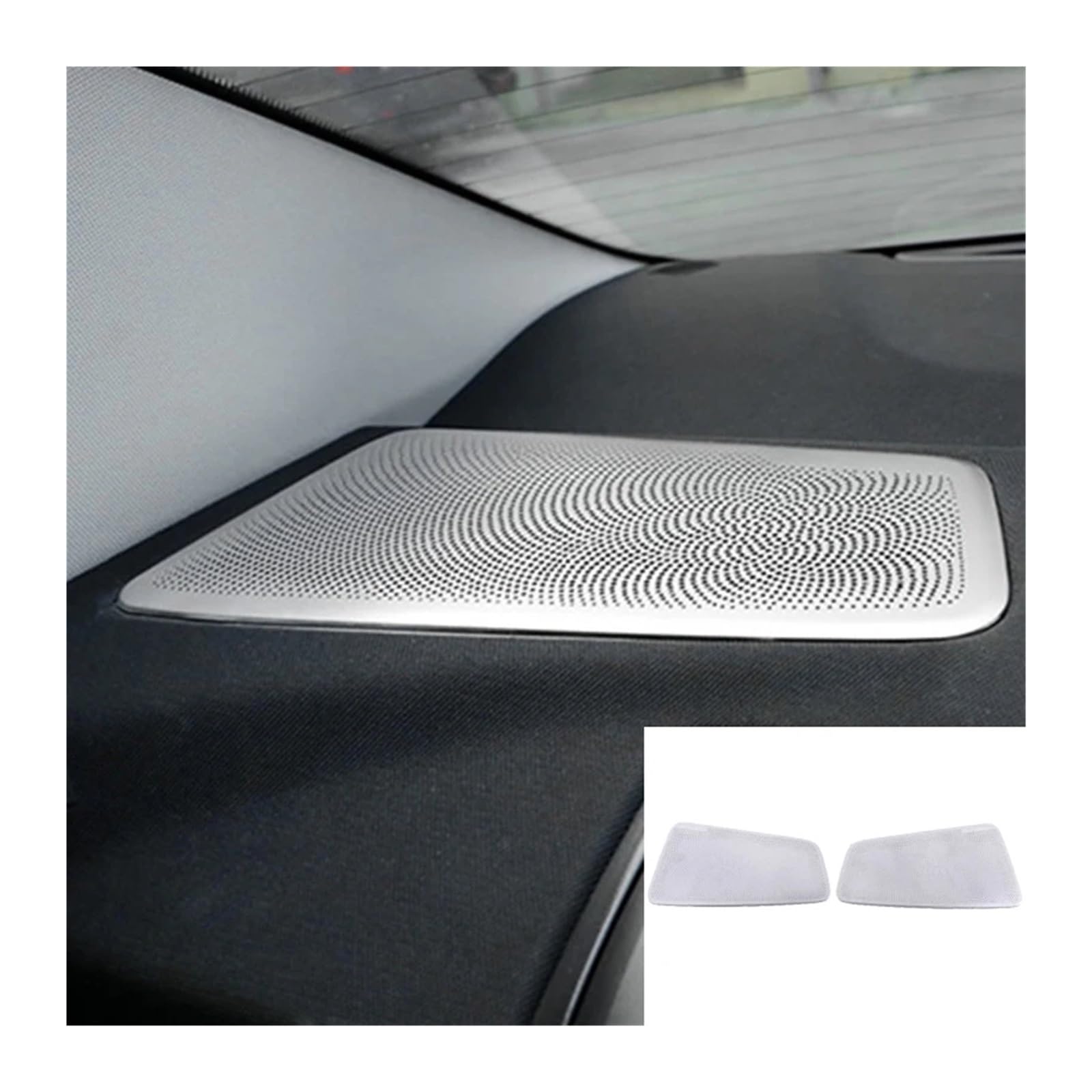 Mittelkonsole Dekor Für 5 Serie G30 G38 2018 2019 2020 2021 2022 Auto Tür Stereo Audio Lautsprecher Rahmen Abdeckung Trim Dekoration Innen Innenleisten Mittelkonsole(Boot Horn Cover) von WLNWERDPKK