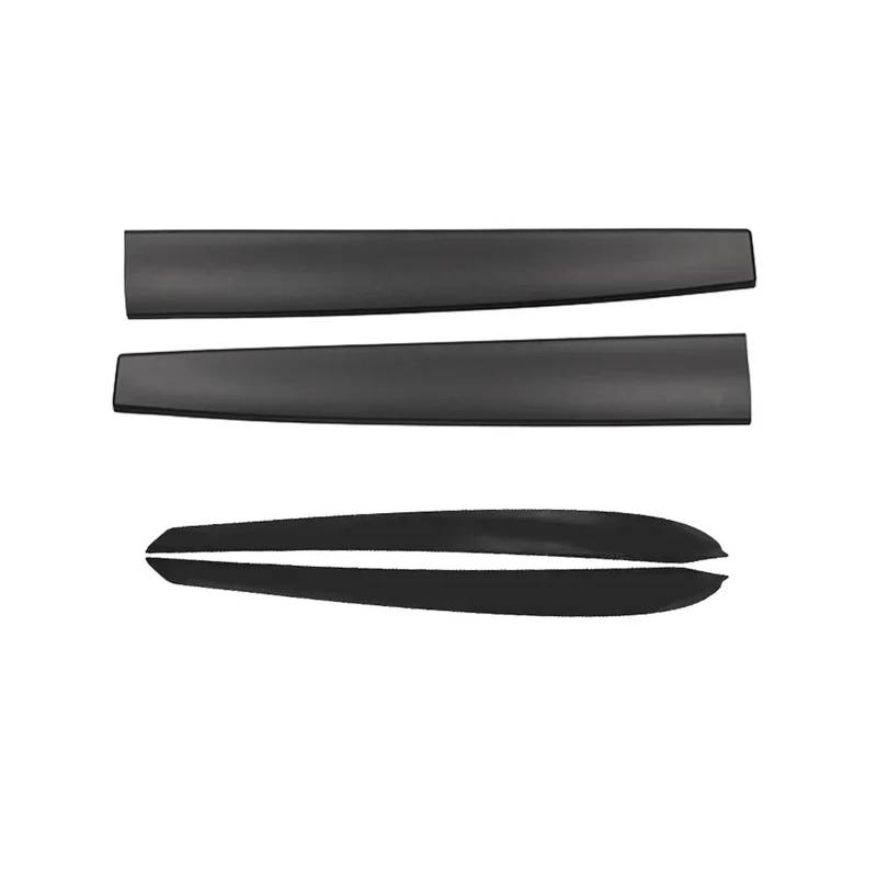 Mittelkonsole Dekor Für Tesla Für Modell 3/Y 2021 2022 2023 Auto Dashboard Panel Aufkleber Center Konsole Tür Dekor Trim Innenleisten Mittelkonsole(4Pcs Matte Black) von WLNWERDPKK