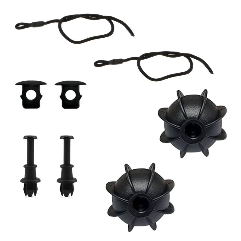 8 Stück Kofferraum Halteband Hutablage Set für VW Golf 6/5/4 Zubehör,MK6/MK5,GTI R20-Universal Haltebänder mit 50cm Kabellänge, Schwarz,für effiziente Organisation und Verschleißersparnis im Auto von WLVinson