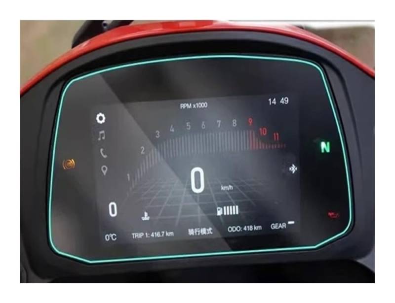 Dashboard Displayschutzfolie Tachoschutzfolie Motorrad Anti-Scratch Dashboard Screen Schutz Film Schutz Für Morini XCape X Cape X-Cape 650 650X 650X2021 2022 von WMGJDUWS