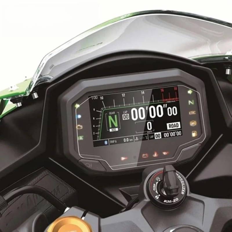 Displayschutzfolie Für Kawasaki ZX-4RR 2023 Motorradzubehör Scratch Cluster Screen Dashboard Schutz Instrumentenfolie von WMGYESNXL