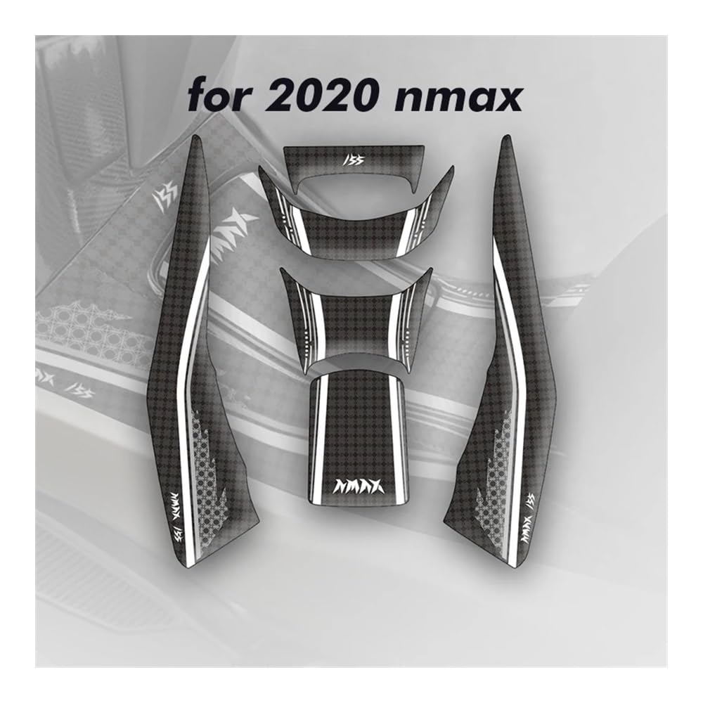 Motorrad-Tankpolster Motorrad Carbon Fuel Tank Pad Aufkleber Aufkleber Emblem Für Yam&aha Nmax155 N Max 155 NMAX 155 Nmax 2016-2021 Aufkleber Zubehör von WMGYESNXL