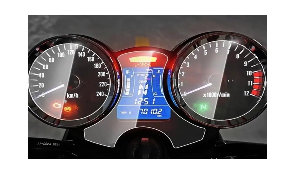 Displayschutzfolie Tachoschutzfolie Für Kawa&saki Z900RS Z 900 RS 2018 2019 Motorrad Cluster Kratzschutz Film Screen Protector Instrument Dashboard von WMJSGPSHF