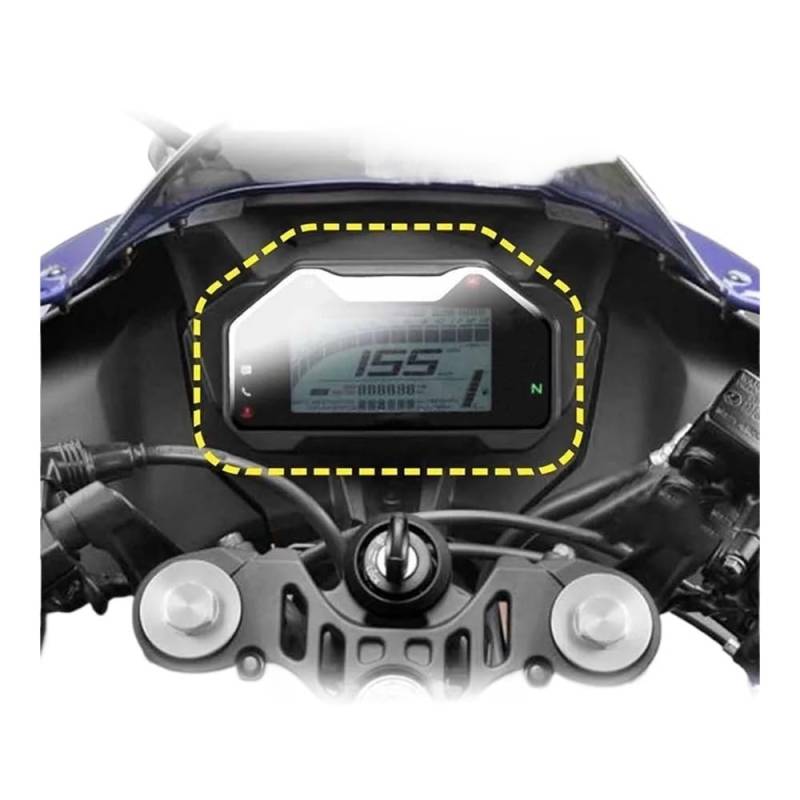 Displayschutzfolie Tachoschutzfolie Für YAM&AHA YZF-R3 R15 V4 2021 2022 Motorrad Instrument Cluster Scratch Screen Schutz Film Dashboard Bildschirm Zubehör von WMJSGPSHF