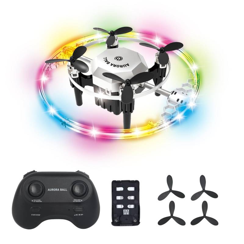 WMLBK Mini-Drohne für den Innenbereich mit LED-Licht, leicht, einfach zu fliegen, ferngesteuerte Drohne mit 360° Flip, kleine RC-Drohne, Quadcopter-Drohne für Jungen, Mädchen, Kinderspielzeug von WMLBK