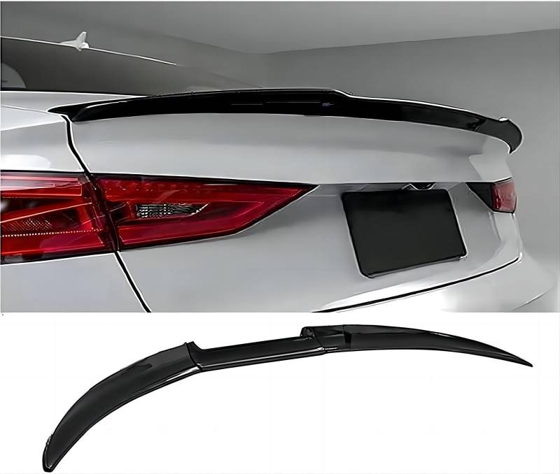 3Ps Heckspoiler für Kia Cerato III Sedan (Facelift 2016) 2016 2017 2018, Auto Heckspoiler Kofferraumspoiler Spoiler Lippe Streifen für Fahrzeugstabilität Auto Zubehör,Glossy Black von WMXSMGS