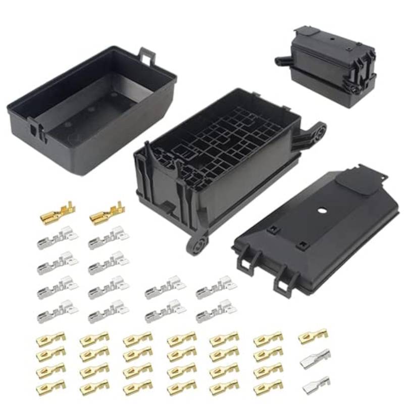 WMYCONGCONG 12-Slot Sicherung Relais Box Sicherung Box ATC/ATO Sicherungen Halter Block w / 41pcs Metallic Verdrahtung Terminals für Automotive Marine verwenden von WMYCONGCONG