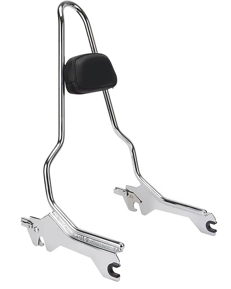 Motorrad Rückenlehne Für FXFB FXFBS 2018+ Motorrad Abnehmbare Sissy Bar Beifahrer-Rückenlehne Rückenlehne Für Motorrad(Chrome) von WNCXSA