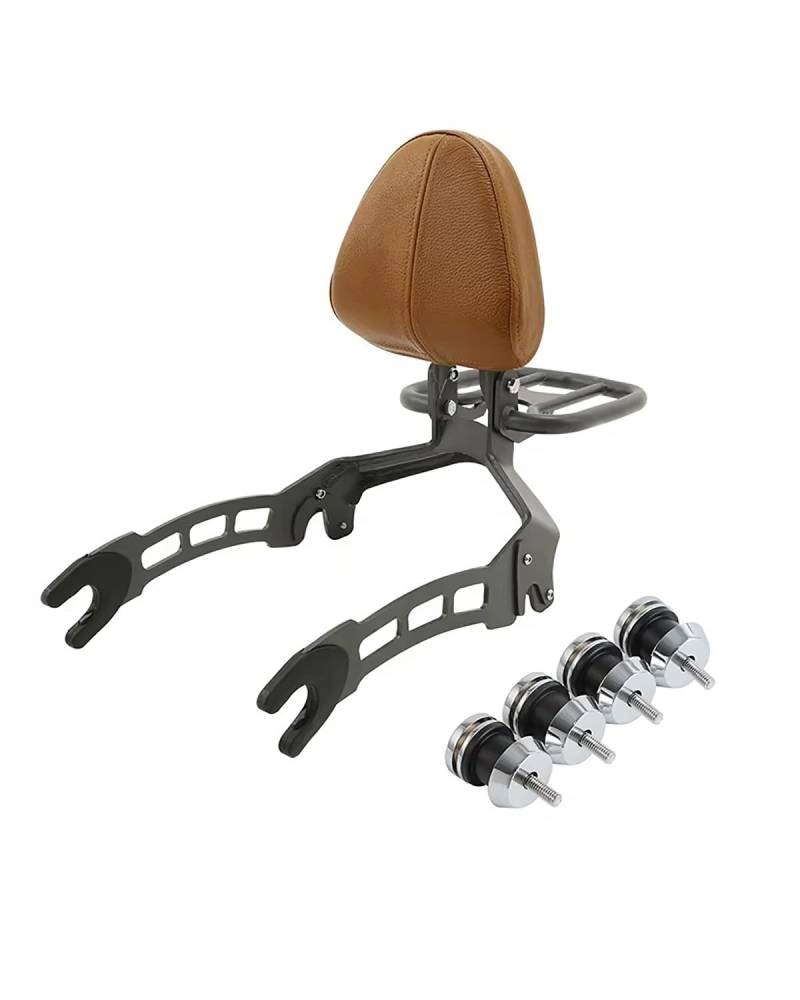 Motorrad Rückenlehne Für Indian Scout 2015 2016 2017 2018-2024 Sixty 2016-2024 Motorrad Beifahrer Rückenlehne Sissy Bar Gepäckträger Montagespulen Rückenlehne Für Motorrad(Black 01) von WNCXSA