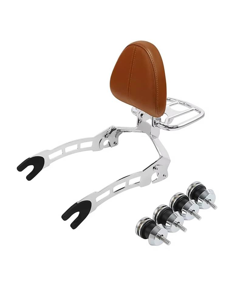 Motorrad Rückenlehne Für Indian Scout 2015 2016 2017 2018-2024 Sixty 2016-2024 Motorrad Beifahrer Rückenlehne Sissy Bar Gepäckträger Montagespulen Rückenlehne Für Motorrad(Chrome) von WNCXSA