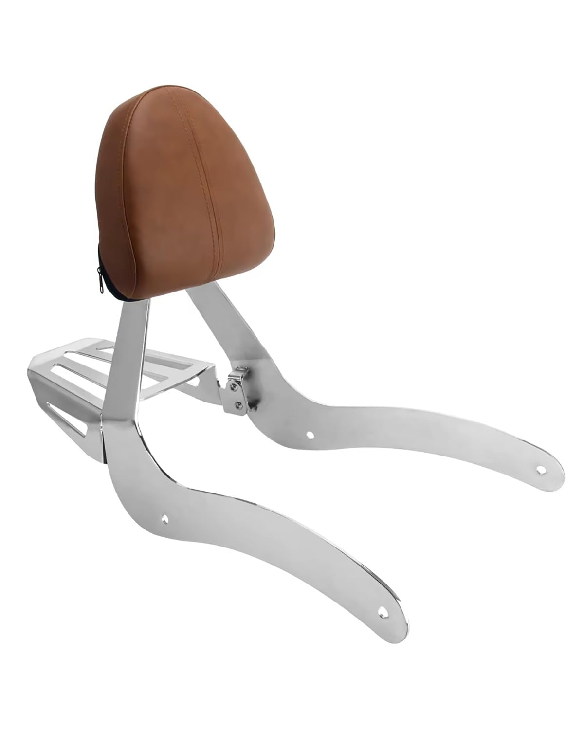 Motorrad Rückenlehne Für Indian Scout 2015-2024 Scout Sixty ABS 2016-2024 Motorrad Abnehmbare Rückenlehne Sissy Bar Hinten Gepäckträger Pad Zubehör Rückenlehne Für Motorrad(Silver Brown) von WNCXSA