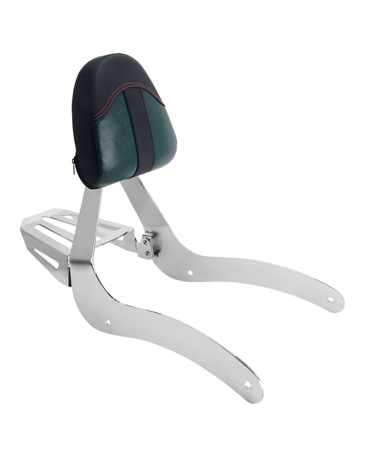 Motorrad Rückenlehne Für Indian Scout 2015-2024 Scout Sixty ABS 2016-2024 Motorrad Abnehmbare Rückenlehne Sissy Bar Hinten Gepäckträger Pad Zubehör Rückenlehne Für Motorrad(Silver Green) von WNCXSA