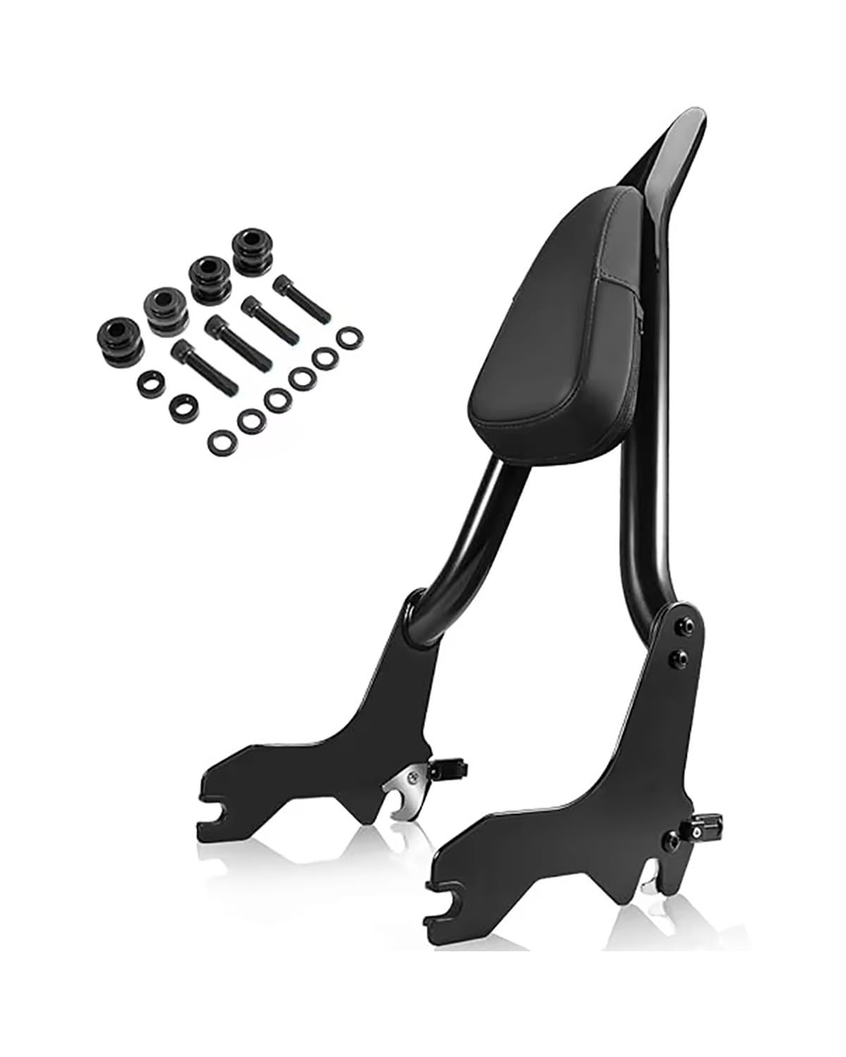 Motorrad Rückenlehne Für Softail Sport Glide FLSB Low Rider S ST FXLR FXLRS FXLRST FXRST Motorrad 22 "Abnehmbare Sissy Bar Beifahrer Rückenlehne Rückenlehne Für Motorrad(Black) von WNCXSA